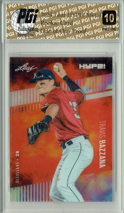 Travis Bazzana 2024 Leaf HYPE! Metal #HM-17 Burst 1/1 Proof Rookie Card PGI 10