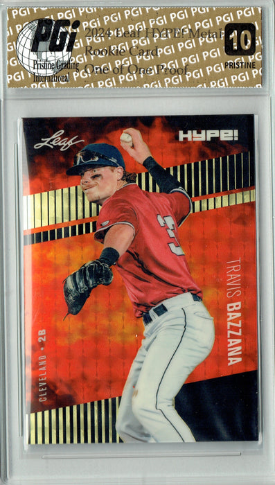 Travis Bazzana 2024 Leaf HYPE Metal HM17 Black Superfractor Proof 1/1 Rookie Card