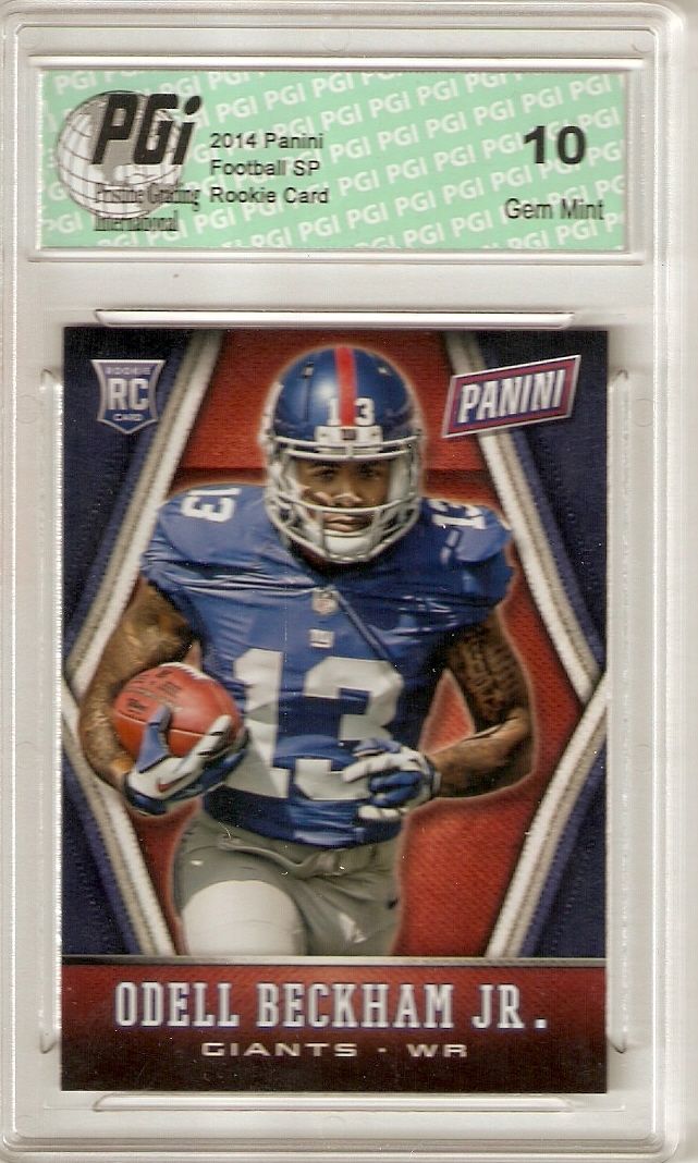 Odell Beckham Jr. 2014 Panini National SP #2 N.Y. Rookie Card PGI 10