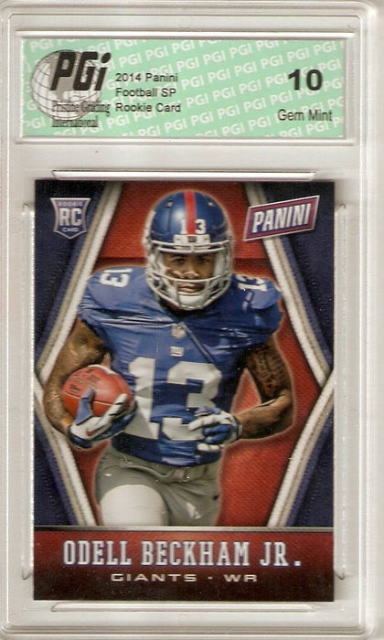 Odell Beckham Jr. 2014 Panini National SP #2 Los Angeles Rams Rookie Card PGI 10