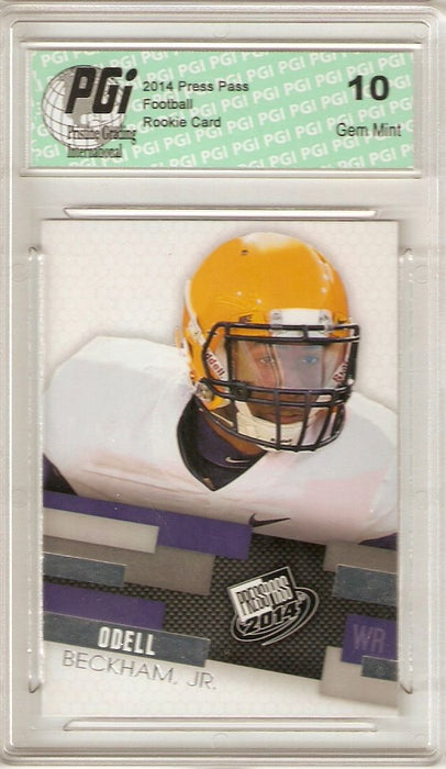 Odell Beckham, Jr. 2014 Press Pass 1st Licensed Rookie Card PGI 10