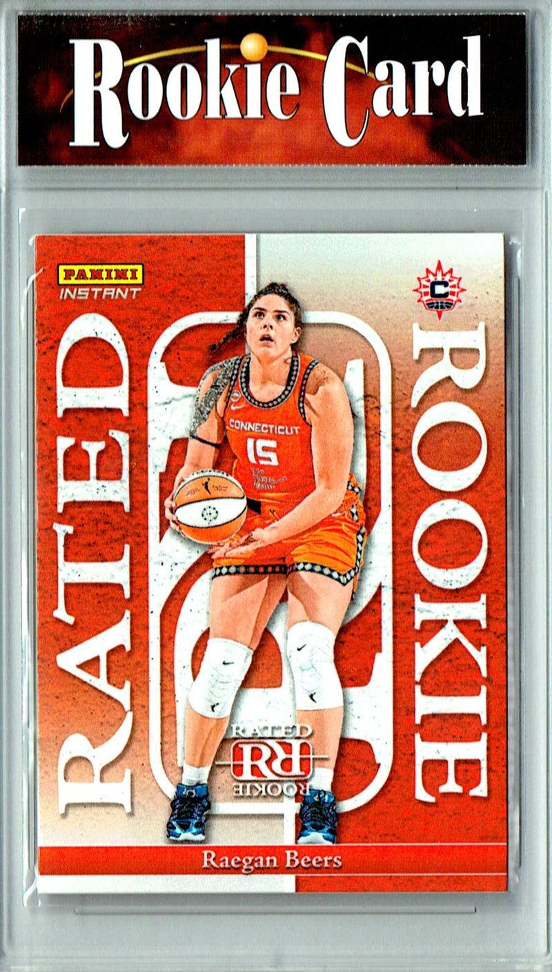 Raegan Beers Rookie Card 2026 Panini Instant #RRR-12 Rated Rookie, Certified Mint+ Condition, Connecticut Sun Basketball