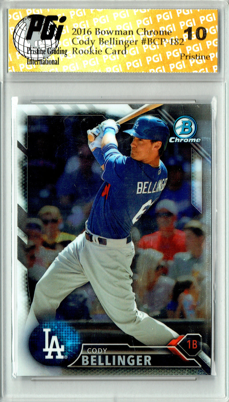 Cody Bellinger 2016 Bowman Chrome #BCP-182 PRISTINE Rookie Card PGI 10