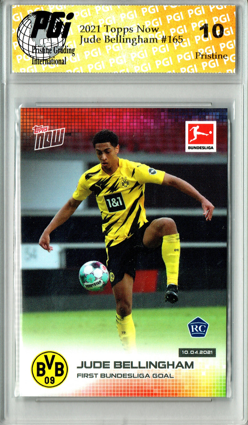 Jude Bellingham 2021 Topps Now #165 PRISTINE Rookie Card PGI 10