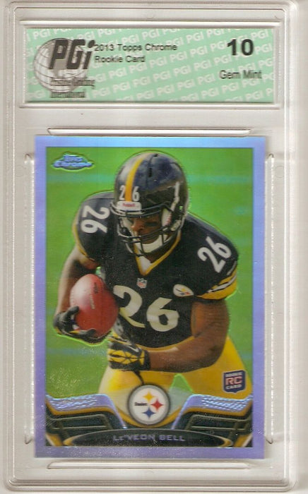 Le'Veon Bell Leveon 2013 Topps Chrome REFRACTOR #198 Rookie Card PGI 10