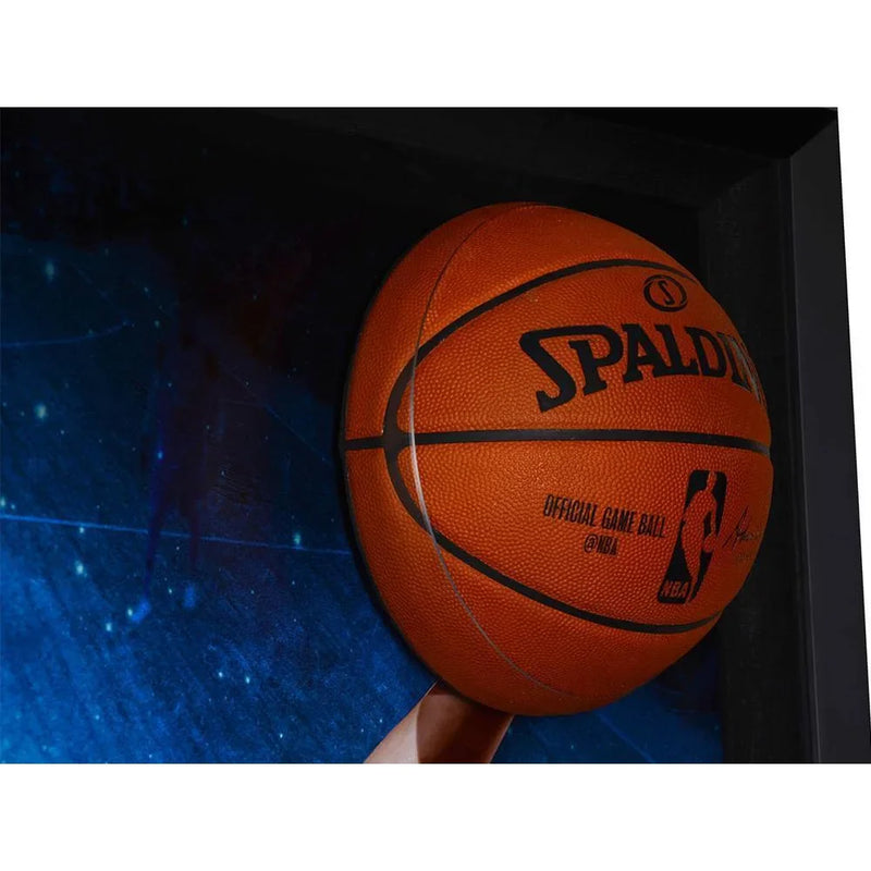 Ben Simmons Signed Basketball UDA Break Through Framed 76ers Autograph Photo #D/123