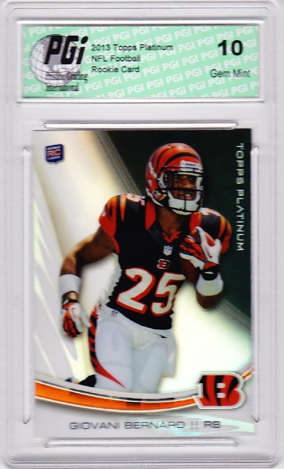 Giovani Bernard 2013 Topps Platinum #115 Refractor Rookie Card PGI 10