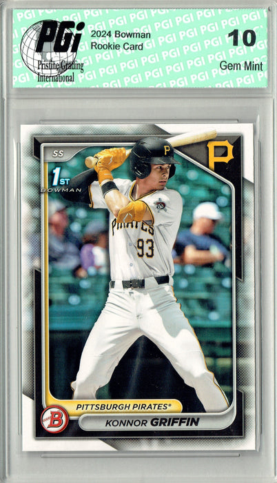 Konnor Griffin 2024 Bowman #BD-22 1st Bowman Rookie Card PGI 10