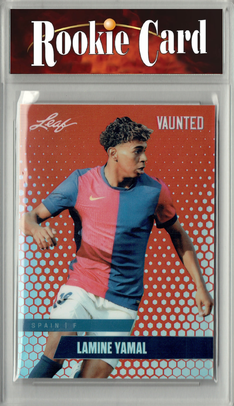 Certified Mint+ Lamine Yamal 2024 Leaf Vaunted Metal #VM-09 Red #1 of 2 Made Rookie Card Barcelona
