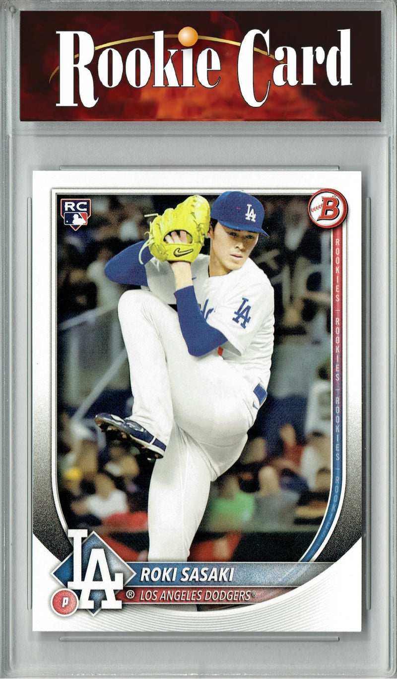 Certified Mint+ Roki Sasaki 2025 Bowman #12 Rookie Card Los Angeles Dodgers