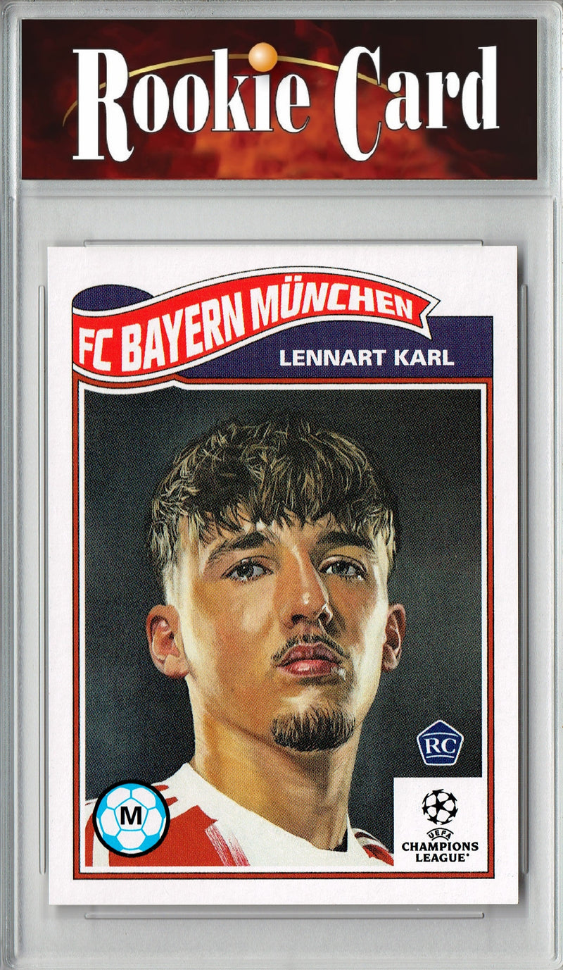 Certified Mint+ Lennart Karl 2025 #834 Living Set Rookie Card FC Bayern Munchen