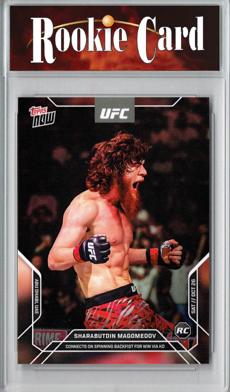 Certified Mint+ Sharabutdin Magomedov UFC NOW 2024 #29 Spinning Backfist Rookie Card Russia