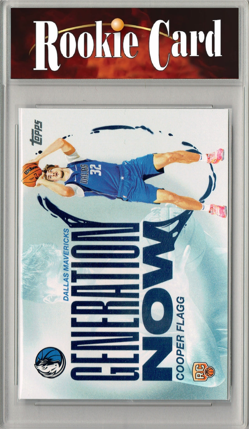 Certified Mint+ Cooper Flagg 2025 #GN-1 Generation Now Rookie Card Dallas Mavericks