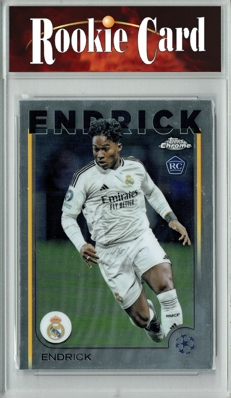 Certified Mint+ Endrick 2025 Chrome #100 Real Madrid Rookie Card
