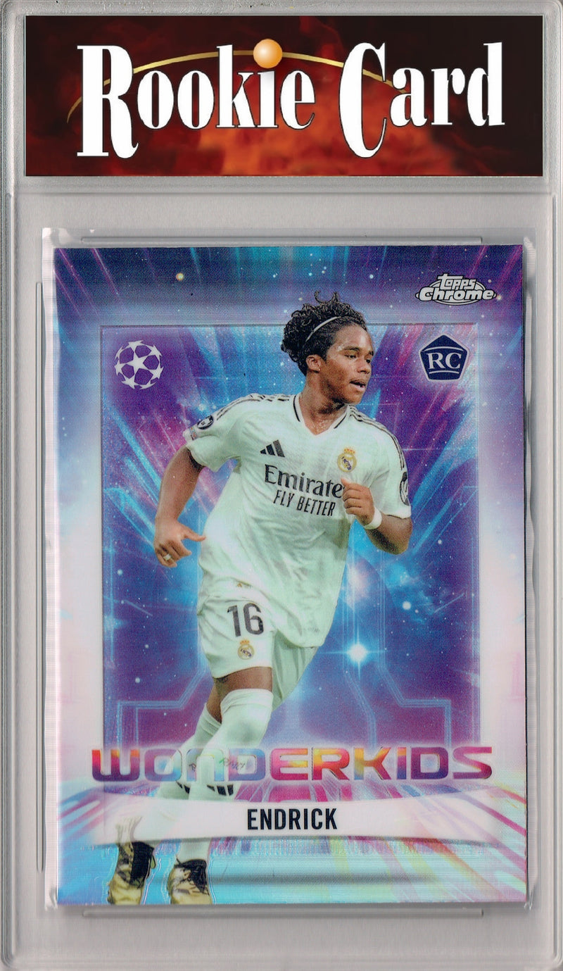 Certified Mint+ Endrick 2025 #WK-2 Wonderkids Chrome Rookie Card Real Madrid