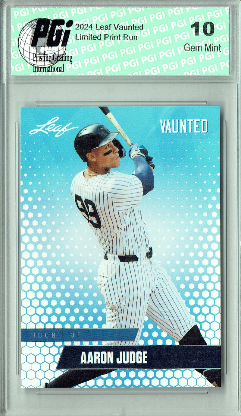 Aaron Judge 2024 Leaf Vaunted #V-21 Only 5k Made Rare Trading Card PGI 10