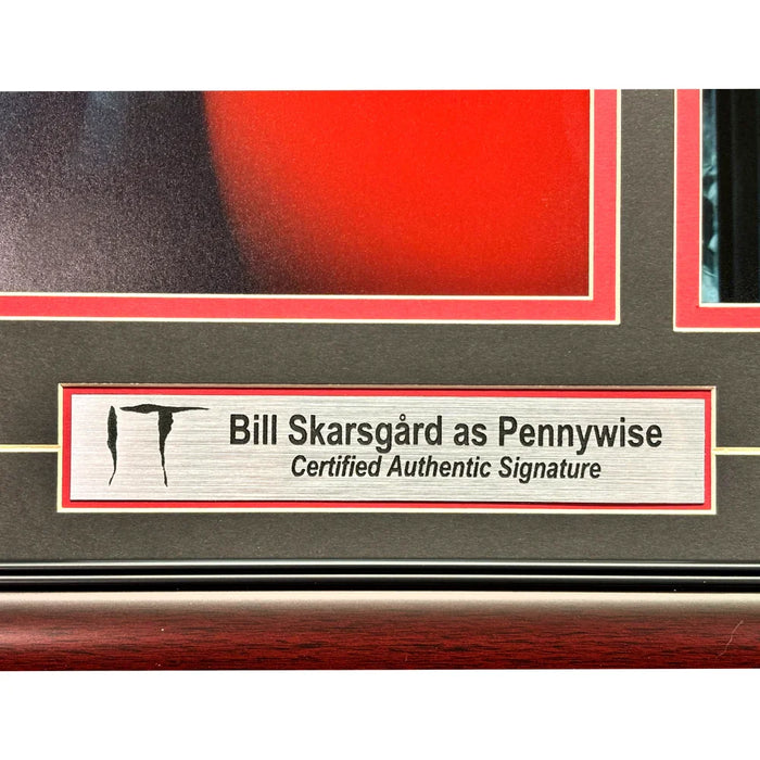 Bill Skarsgard Autographed Pennywise IT Movie 11x14 Photo Framed JSA COA Signed