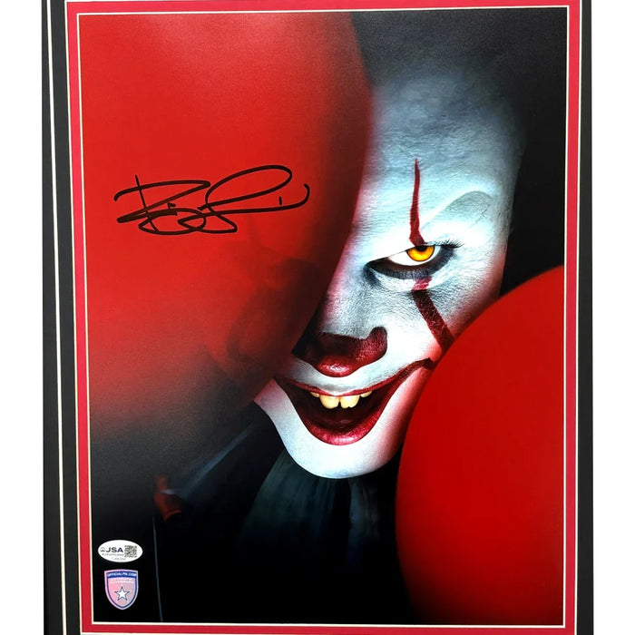 Bill Skarsgard Autographed Pennywise IT Movie 11x14 Photo Framed JSA COA Signed