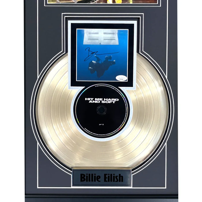 Billie Eilish Signed Hit Me Hard And Soft CD Album Gold Record Framed JSA Autograph COA