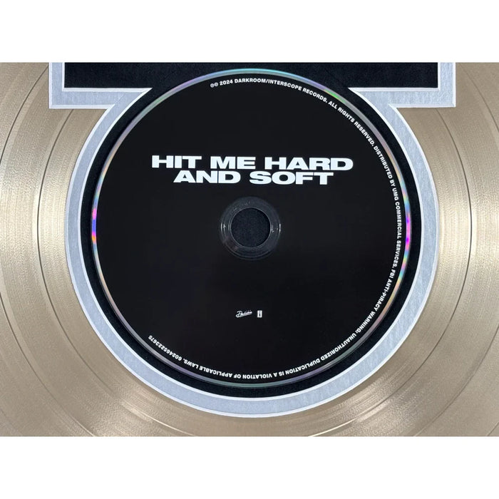 Billie Eilish Signed Hit Me Hard And Soft CD Album Gold Record Framed JSA Autograph COA
