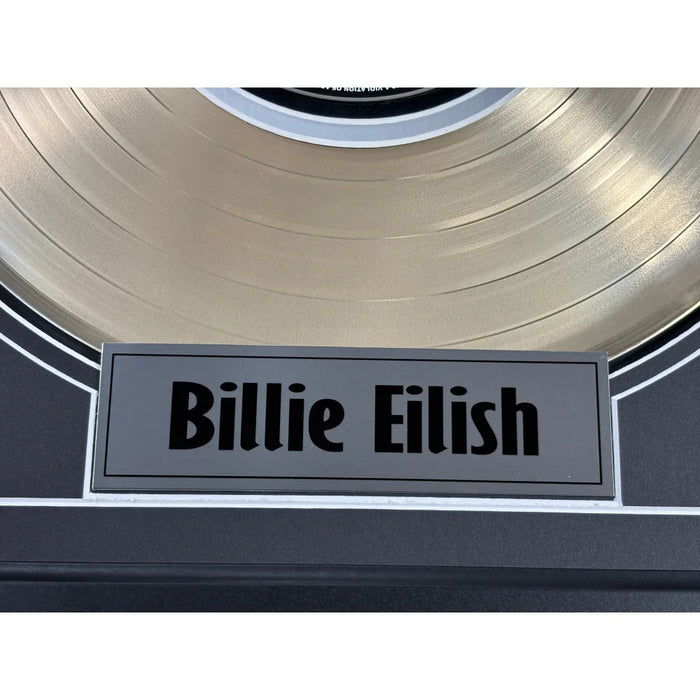 Billie Eilish Signed Hit Me Hard And Soft CD Album Gold Record Framed JSA Autograph COA