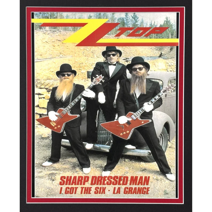 Billy Gibbons Autographed Eliminator Album Framed ZZ Top Backstage Pass Beckett Signed