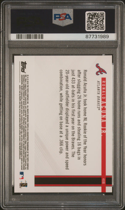 PSA 10 Ronald Acuna Jr. 2018 Topps on Demand #40B Red 13/25 Rookie Card
