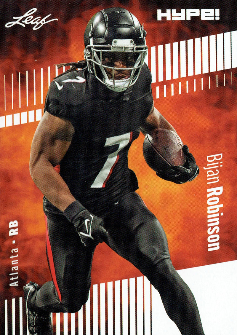 Mint Bijan Robinson 2023 Leaf HYPE #102 Just 5000 Ever Made Atlanta Falcons Rookie Card