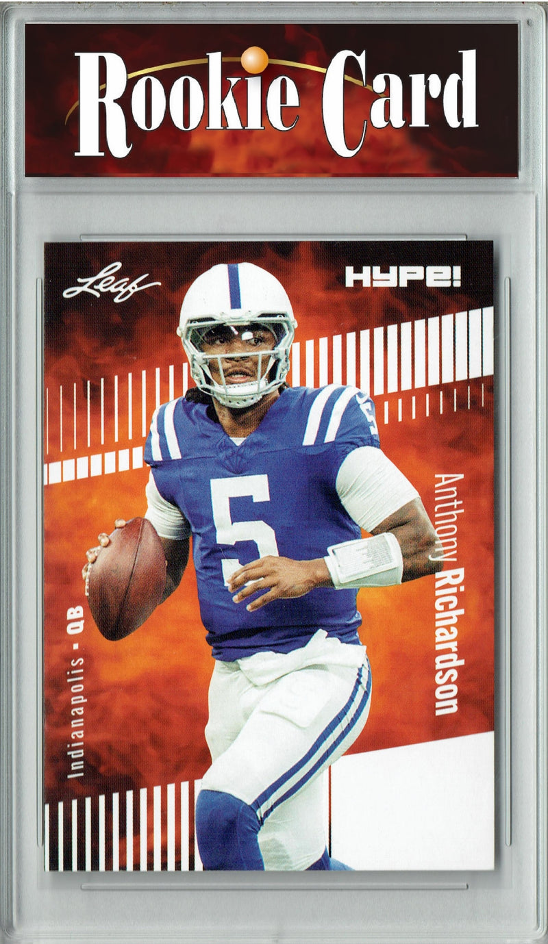 Anthony Richardson Rookie Card Indianapolis Football Trading Card 2023 Leaf HYPE! #100 Only 5000 Made!  Certified Mint+