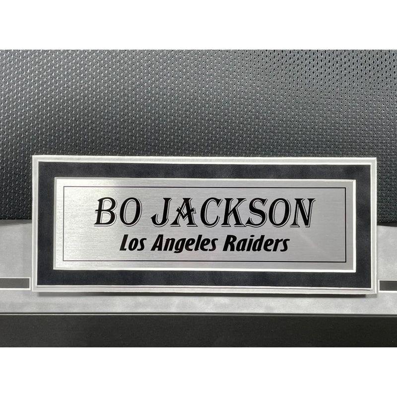 Bo Jackson Autographed Los Angeles Raiders Jersey Framed BAS Signed Las Vegas Oakland