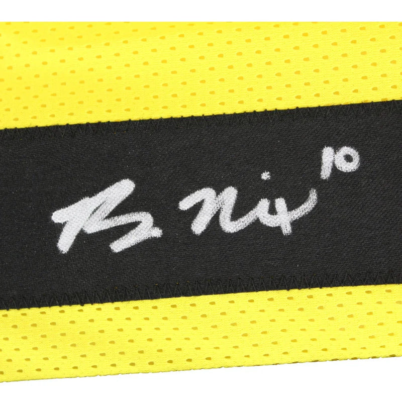 Bo Nix Autographed Oregon Ducks Yellow Alternate Jersey BAS COA Signed Broncos