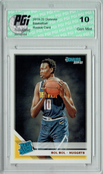 Bol Bol 2019 Donruss Basketball #234 Gem Mint Rookie Card PGI 10