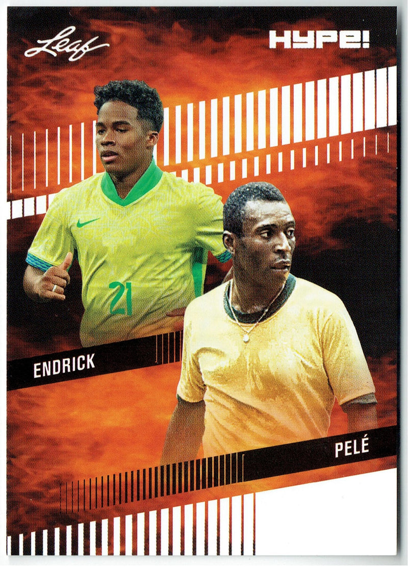 Mint Pele/Endrick 2024 Leaf HYPE! #LH-174 Only 5000 Made Rookie Card Brazil