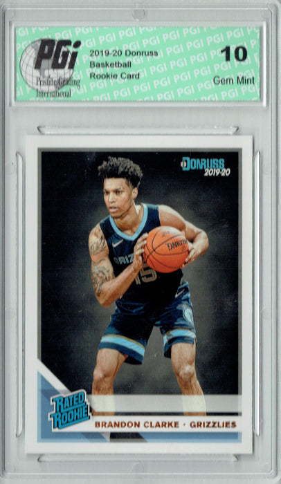 Brandon Clarke  2019 Donruss Basketball #220 Gem Mint Rookie Card PGI 10