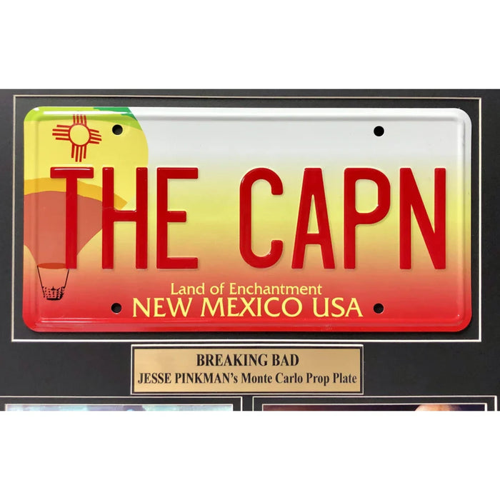 "Breaking Bad" Aaron Paul Movie Car License Plate Framed Collage