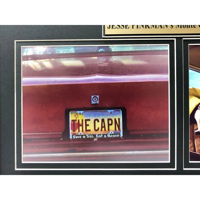 "Breaking Bad" Aaron Paul Movie Car License Plate Framed Collage