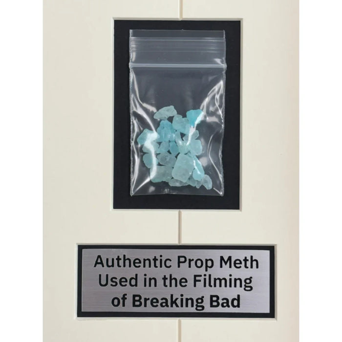 Breaking Bad Framed Authentic Screen Used Prop Meth Blue Sky Memorabilia Collage Un Signed