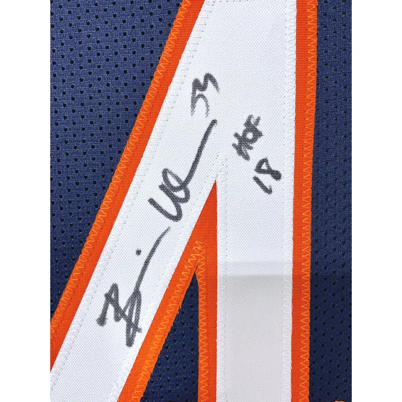 Brian Urlacher Autographed Chicago Bears Jersey Framed BAS Signed Inscribed Hof