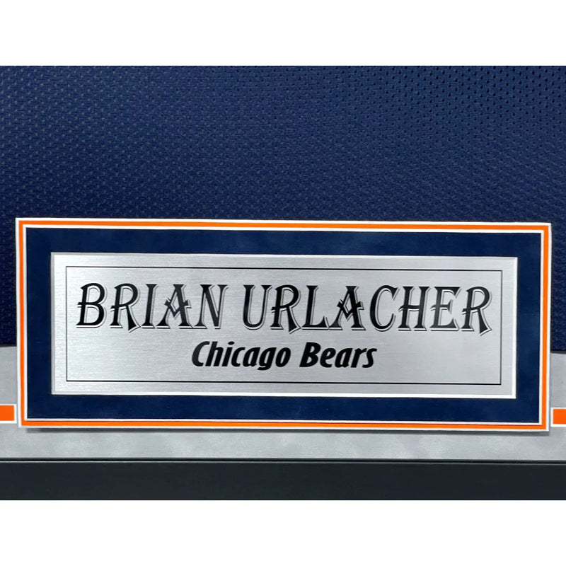 Brian Urlacher Autographed Chicago Bears Jersey Framed BAS Signed Inscribed Hof