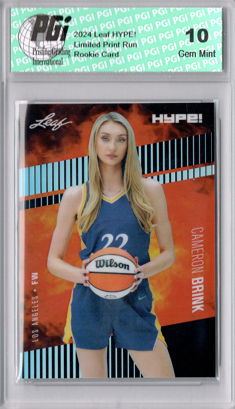 Cameron Brink Rookie Card 2024 Leaf HYPE! Metal #HM-02 Black Only 7 Made PGI 10 Gem Mint Los Angeles