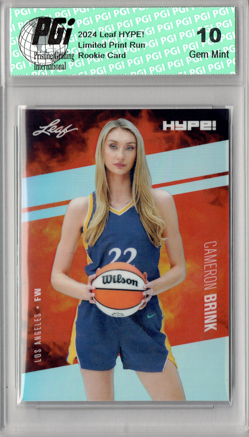 Cameron Brink Rookie Card 2024 Leaf HYPE! Metal #HM-02 Silver Only 25 Made PGI 10 Gem Mint Los Angeles