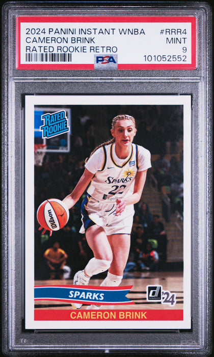 PSA 9 Cameron Brink 2024 Panini Instant #RRR4 Retro Rated Rookie Card