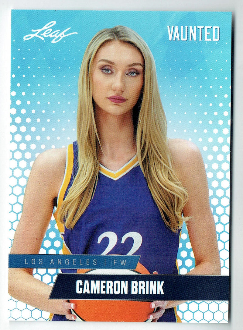 Mint Cameron Brink 2024 Leaf Vaunted #1V Debut Collection Rookie Card Los Angeles Sparks