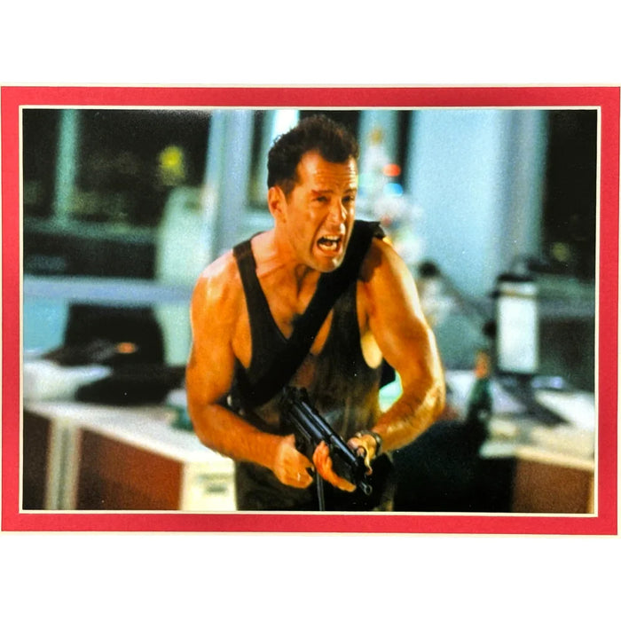 Bruce Willis Autographed Die Hard Encapsulated Signed Cut Framed PSA/DNA Photo