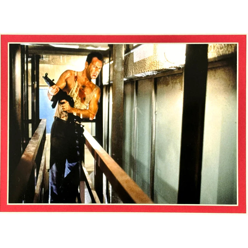 Bruce Willis Autographed Die Hard Encapsulated Signed Cut Framed PSA/DNA Photo