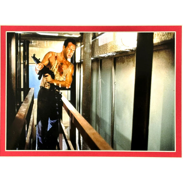 Bruce Willis Autographed Die Hard Encapsulated Signed Cut Framed PSA/DNA Photo