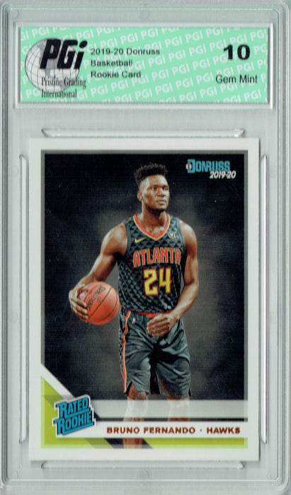 Bruno Fernando 2019 Donruss Basketball #232 Gem Mint Rookie Card PGI 10