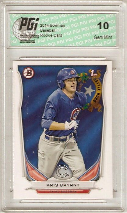 2014 Bowman Rookie Card Hometown Parallel SP #BP25 Kris Bryant PGI 10