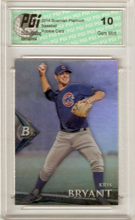 2014 Bowman Platinum Rookie Card SP #BPP40 Kris Bryant PGI 10