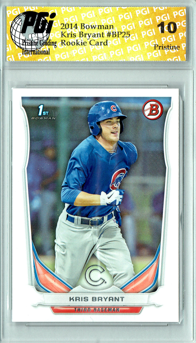 Kris Bryant 2014 Bowman #BP25 PRISTINE Rookie Card PGI 10